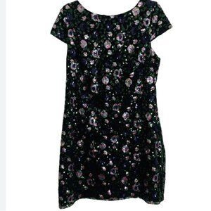 SAM EDELMAN Fiore Sequin Cap Sleeve Cocktail Dress